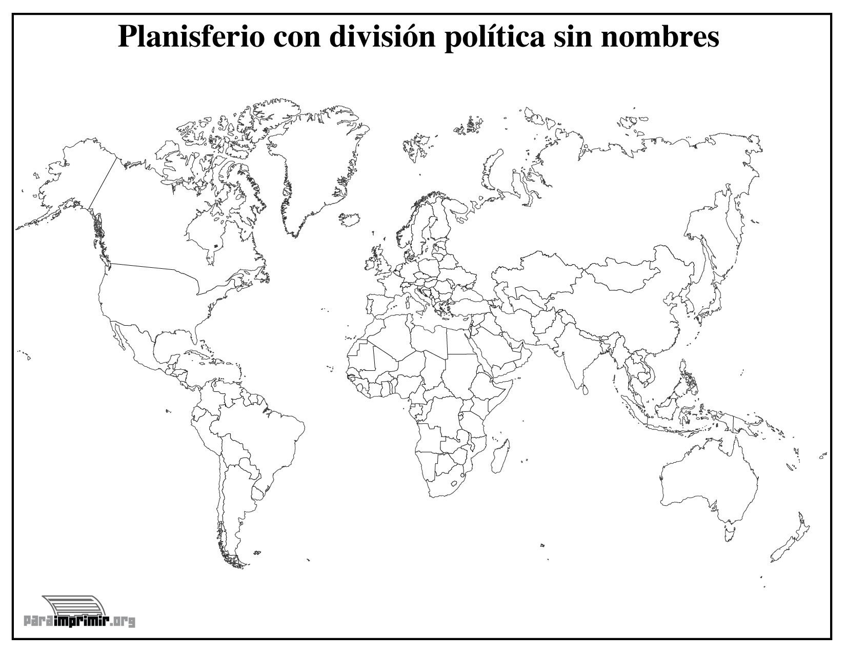 planisferio sin diviciones